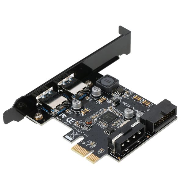 Cartes STW PCIE TO USB 3.0 2PORT PCI EXPRESS CARD MINI PCIE USB 3.0 Hub Contrôleur avec connecteur interne USB 3.0 19pin