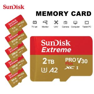 Cartes Sundisk 2TB A2 Micro TF SD Carte Classe10 Flash Memory Carte 128 Go 256 Go 512 Go 1 To Mobile Storage TF Carte pour Kodak Nintendo Switch
