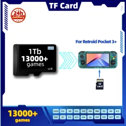 Cartes TF Card de jeu pour Retroid Pocket 3 Plus Flip Memory PS2 PSP PS1 NGC 3DS BOX Classic Retro Games portable portable 1T 512G ODIN 2