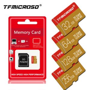 Cartes TFMicrosd Carte 256 Go 64 Go de haute vitesse V30 U3 Carte mémoire 128 Go UHS3 32 Go U1 pour téléphone mobile 4K HD TV Camera Nintendo Switch