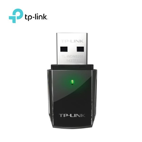 Tarjetas TPLINK Adaptador WiFi 600Mbps Tarjeta de red inalámbrica IEEE802.11ac 2.4G 5G Dual Band Dual Adaptador de antena WiFi USB para laptop de escritorio