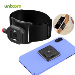 Kaarten Untoom Universal Running Armband Quick Mount Sports Polsband mobiele telefoon Holder Mount voor iPhone 13 12 11 Pro Max Xiaomi Samsung