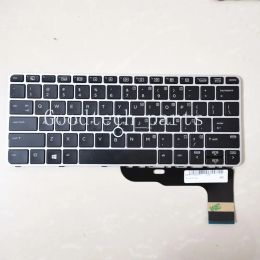 Tarjetas del teclado portátil US con retroiluminación para HP 820 725 G3 G4 828 G3 826630001
