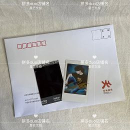 Kaarten Wang Yibo's filmliefhebbers enthousiast Autograaf foto 3inch niet -gedrukt verjaardagscadeau voor vrienden (exclusief enveloppen)