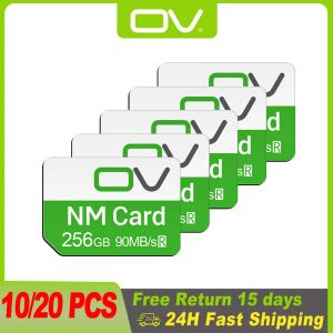 Cartes en gros 10 20 pièces Carte NM 128 Go 64 Go 256 Go Nano Memoria Memoria Micro SD Card pour Huawei Phone P30 P40 Mate 20 50 Pro Lite