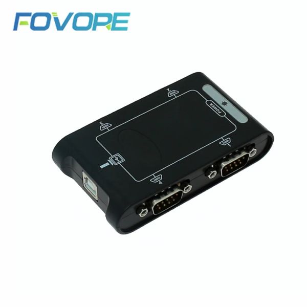 Tarjetas Al por mayor USB 2.0 a 4 puertos RS232 Serial DB9 Com Converter RS232 Adaptador Hub RS 232 Adaptador USB masculino