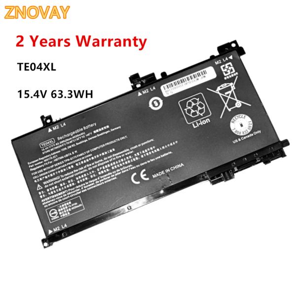 Cartes ZNOVAY TE04XL Batterie pour ordinateur portable pour HP Omen 15AX200 15 AX218TX 15AX210TX 15AX235NF 15AX202N 15BC200 HSNDB7T 15.4V 63.3Whw