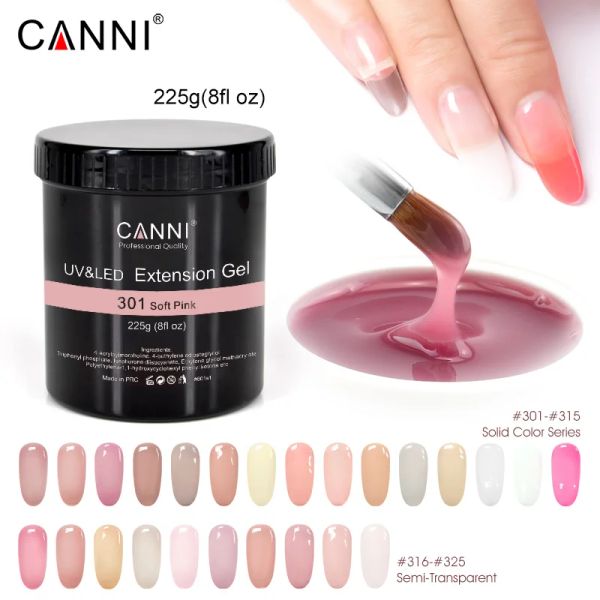 CARE 225G SCULPTURE DE CANNI Jelly UV Fabrice de 25 bâtons UV Extension Gel Manucure Multifonction ongles Gel d'ongle UV transparent