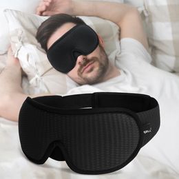 Cuidado 3D Máscara para dormir Bloquee la máscara de sueño ligera para los ojos Ayuda para dormir Soft máscara de ojo para viajar Noche de ojos transpirable Slaapmasker