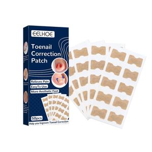 Soins 50 pièces/boîte autocollant de Correction des ongles pédicure pied orteil outil de Correction des ongles incarnés traitement des ongles Patch élastique autocollant