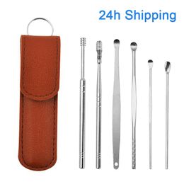 Zorg oorreiniger Wax Pickers Earpick Wax Remover Curette Oor Pick Cleaner Kit Lepel Zorg oor schoon gereedschap