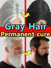 Soins de traitement des cheveux gris sérum blanc à noir réparation de couleurs naturelles produits nourrissants antihair cages hommes hommes femmes