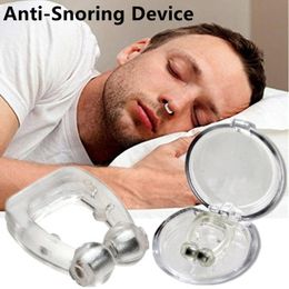 Zorg magnetisch anti Snore -apparaat Stop snurken Neusclip Easy Breathe verbeter Slaaphulp Apnea Guard Night Device met Case 1/2/4PCS