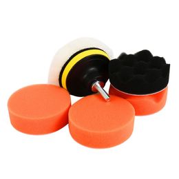 Care Products 6 stks 3 Inch Polijsten Pad Spons Auto Polijstmachine Waxen Pads Buffing Kit Voor Boot Polish Buffer boor Wiel Verwijdert Krassen