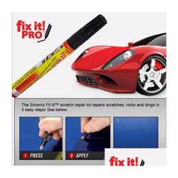 Produits de soins Fix It Pro Car Coat Scratch Er Supprimer la réparation du stylo de peinture pour les stylos transparents Simoniz Emballage Drop Delivery Mobiles Motorcy Dhxpf