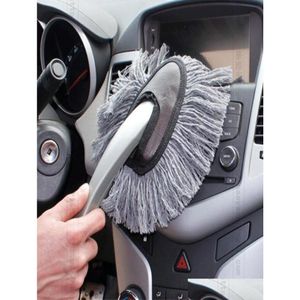 Produits de soins Mtifonctionnel Car Duster Nettoyage Dirt Dust Clean Brosse Outil de dépoussiérage Mop Gris Top119381650 Drop Delivery Automobiles Mot Ot4Hp