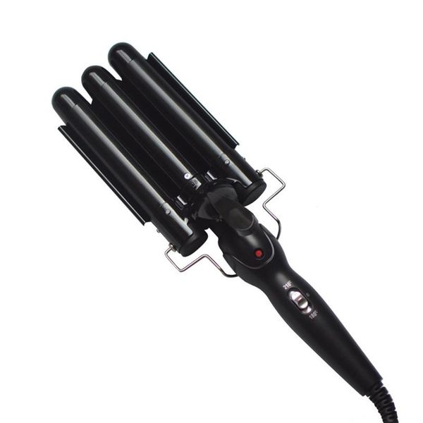 Produits de soin fer à friser professionnel en céramique Triple baril bigoudi fers vague de cheveux outils de coiffure cheveux Styler Wand320R