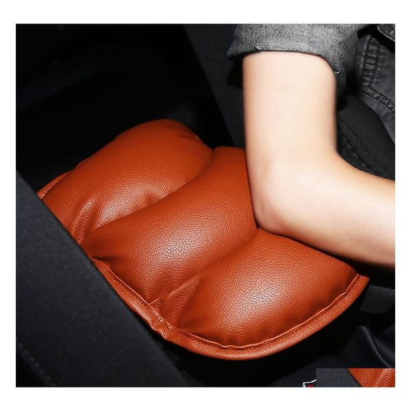 Productos para el cuidado Pu Cuero suave Consola central para automóvil Er Cushion11X 8.6 pulgadas Almohadilla para reposabrazos para vehículos de motor Drop Delivery Mobiles Motorc Dhszw