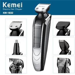 Cares T028 5 in 1 haar knippen maquina de cortar o cabelo tondeuse elektrisch scheerapparaat baard trimmer mannen styling tools scheren machine