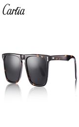 Carfia Men Classic Square Sun Sunshes Fashion Polarise Sunglasses for Men Women 2018 Designer Brand Accessories 100 UV400 C190223661595
