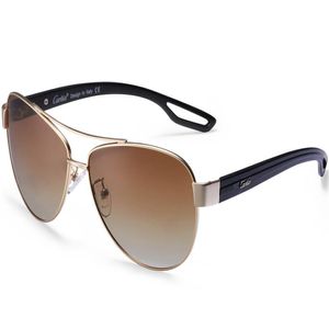Carfia Summer Fashion gepolariseerde zonnebril voor vrouwen maat 61 mm gepolariseerde zon lgasses 100% UV400 Protection Glad-2905