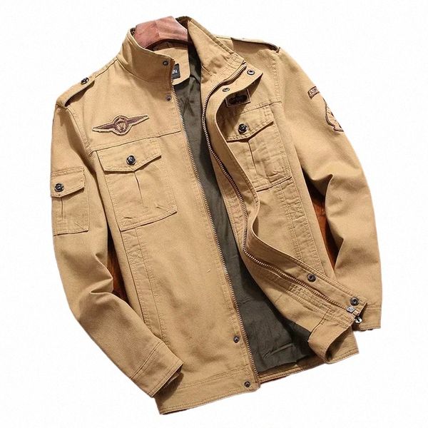 Cargo Jackets Men Bomber Jacket Manteau Hommes Printemps Automne Nouveau Chaud Outwear Slim Militaire Veste Hommes Hommes Casual Coupe-Vent Veste J2TQ #