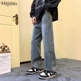 Cargo Jeans Mannen Designer Borduren Streetwear Tieners Cool Knappe Y2k Hombre Denim S-3XL Broek Vaqueros HKD230829