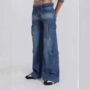 Cargo jeans broek damesjeans damesontwerper rock revival jeans zwarte jeans casual high taille werk kleding broek dames broek retro slanke spijkerbroeken dames