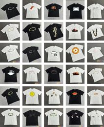 cargo Camisetas para hombres menos dos cargos Pantalones de diseñador Ropa de calle Hip Hop Camisetas estampadas para hombres Militar Retro Bolsillos múltiples Pantalón recto suelto para parejas