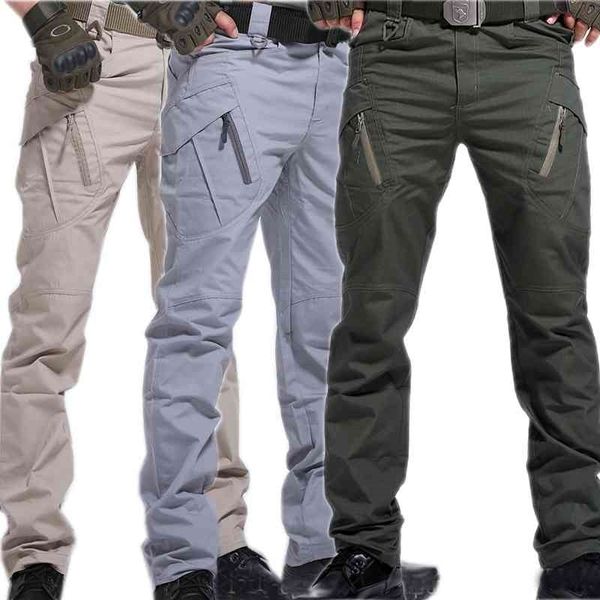 Pantalon Cargo Armée Pantalon Ville Militaire Tactique Pantalon Hommes SWAT Combat Hommes De Nombreuses Poches Étanche Résistant À L'usure Pantalon D'entraînement 210406