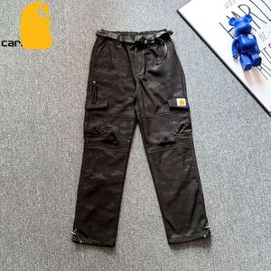 Pantalon cargo Cahar tt Pantalon de bûcheron classique Pantalon de survêtement pour l'industrie lourde Marque de mode Lavé Faire de vieilles salopettes Genou Tissu Détail exécution vêtements pour hommes