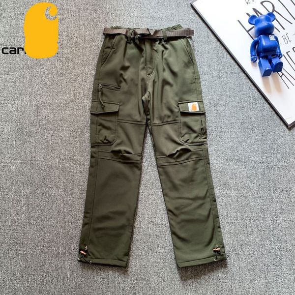 Pantalon cargo Cahar tt Pantalon de journalisation classique Pantalon de survêtement pour l'industrie lourde Marque de mode Lavé Faire de vieilles salopettes Genou Tissu Détail exécution vêtements pour hommes