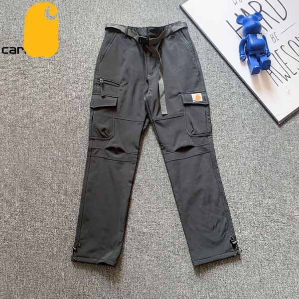 Pantalon cargo Cahar tt Pantalon de journalisation classique Pantalon de survêtement pour l'industrie lourde Marque de mode Lavé Faire de vieilles salopettes Genou Tissu Détail exécution Plusieurs poches