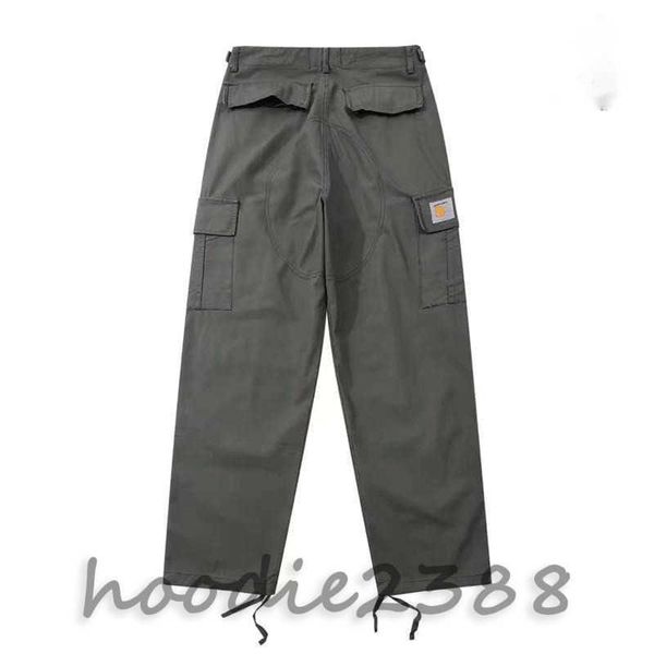 Pantalon cargo pour hommes Pantalons décontractés pour femmes Kaha T salopette couple rétro multi-poches décontracté lâche hommes et femmes pantalons à jambes droites, pantalons de créateur de niche 1003