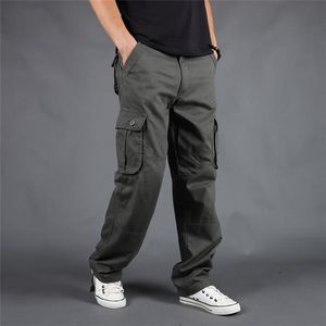 Cargo Pants Men Casual Lâche Armée Militaire Pantalons Longs Hommes Printemps Automne Baggy Multi-poches Pantalon De Survêtement Mâle Vêtements Harem Streetwear Joggers