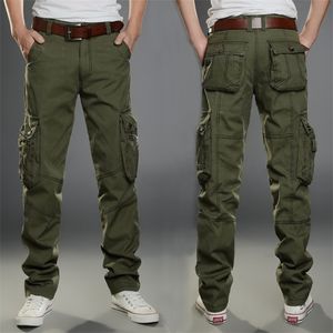 Pantalon cargo Hommes Combat SWAT Armée Militaire Coton Beaucoup de poches Stretch Flexible Homme Pantalon décontracté Plus Taille 28- 38 40 220325