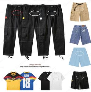 Cargo shorts Pantalons de créateur hommes pantalons cargos Pantalons de créateurs Street wear Hip Hop Pantalon imprimé Militaire Rétro Multi poches Droite Lâche Couple Pantalon