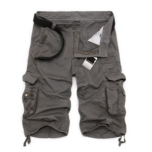 Cargo Shorts Hommes Cool Camouflage D'été Coton Casual Pantalon Court Marque Vêtements Confortable Camo 210716