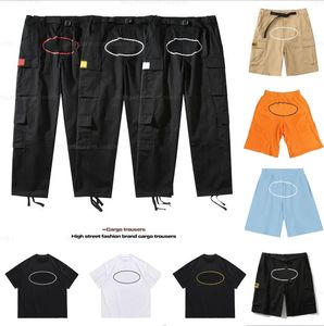 cargo shorts pantalons hommes pantalon moins deux cargos Pantalon de créateur Street wear Hip Hop Pantalon imprimé Militaire Rétro Multi poches Droit Lâche Couple Pantalon