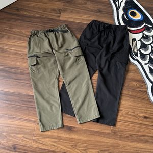 Carhar Vintage hommes Cargo pantalon créateur de mode ample Multi poches survêtement femmes pantalon droit