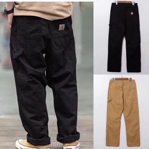 Carhar-pantalones Cargo Vintage para hombre, Pantalón recto japonés, holgado, con múltiples bolsillos, de diseñador a la moda