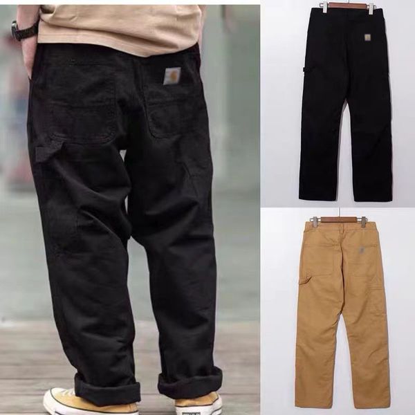 Carhar Vintage hommes Cargo pantalon créateur de mode ample Multi poches survêtement femmes japonais pantalon droit