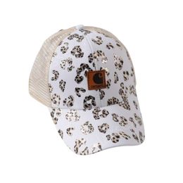 Carharrt Cap Designer Hat Top Quality Baseball Cap en cuir Étiquette en cuir Sunflower Cow Pattern Trend Sun Visor Hat Mâle et Femme Étudiant Couple de couple