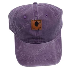 Carharrt Cap concepteur de qualité supérieure chapeau tendance à la mode à eau en coton étiquette de baseball en cuir massif