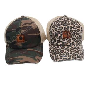 Carharrt Cap Designer topkwaliteit hoed trendy honkbal pet camouflage luipaard print zomer zonneschadebedrijf zonnebescherming hoed paar outing hoed