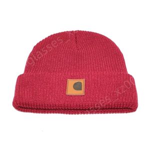 Carhart beanie Designer Top Quality Hat Letter Classic Classic Trepé chapeaux pour hommes Femmes Automne Hiver Wool Wool Couleur solide Couleur Soule