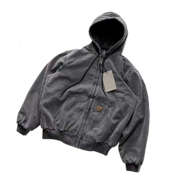 Carhart Diseñador Abrigo Calidad J130 Hardman Lavado Chaqueta Vieja Algodón Vintage Suelto y Cómodo Hombres Mujeres Ropa