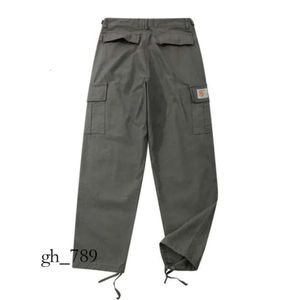 Carhart Diseñador Pantalones para hombre Calle suelta Mujer Trabajo recto Vintage Táctico Bolsillo grande Monos Pantalones Cargo Harajuku Hip Hop Imprimir Jeans Carharttlys 707