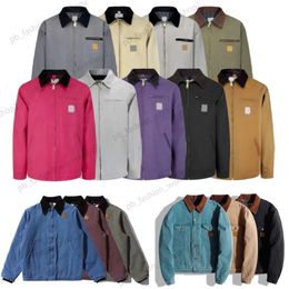 Chaqueta Carhart Carhart Chaqueta de diseñador para hombre Solapa Chaqueta Carharttlys Chaquetas con parches pintados delgados Outwear Abrigos Lágrimas Carhart 700 801