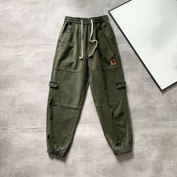 Carhart pants Pantalons pour hommes Street Loose Jogger Femmes Travail droit Vintage Tactique Grande poche Salopette Pantalon Cargo Harajuku Hip Hop Carharttlys pants M0AY